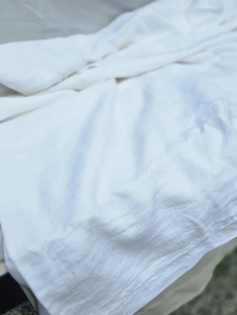 New Quince 100% European Linen Duvet Cover King/cali King White